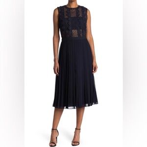 Reiss Midnight Blue Lace Gown